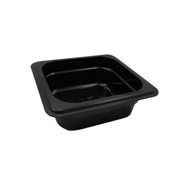 Cambro 1/6 Size 2 1/2 in Black Camwear® Food Pan - 62CW110