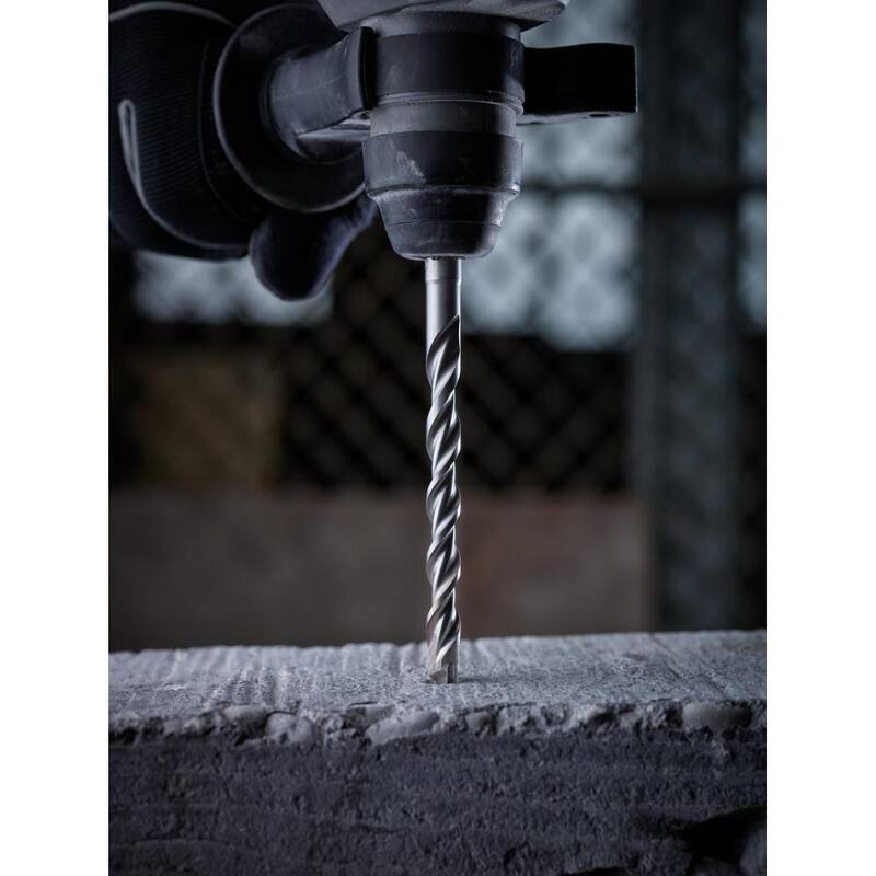 Broca de carburo SDS-PLUS de 2 cortes de 1/2 pulgada x 6 pulgadas de Milwaukee (paquete de 5) - 48-20-8271-5X