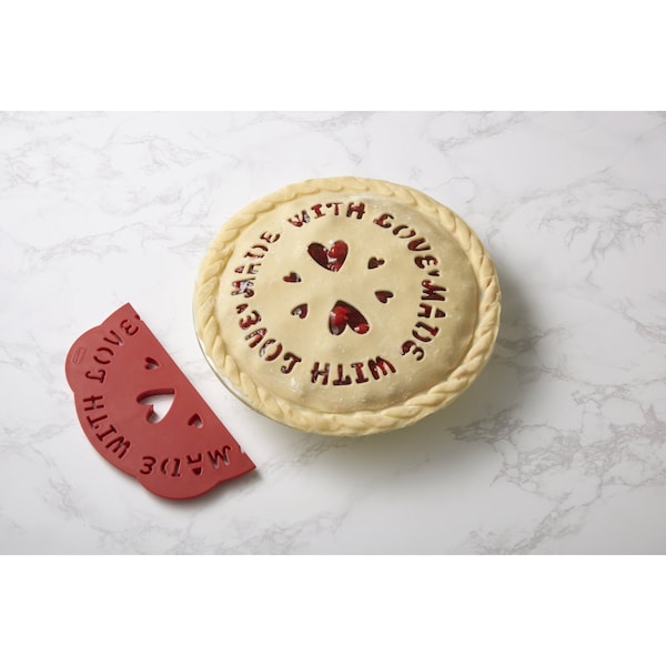 Talisman Designs MADE W LOVE PIE CRUST CUTTER - 1566