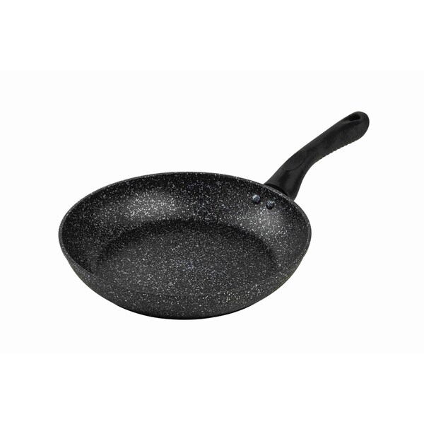 Bklyn Steel Co. 10in MILKY WAY Aluminum Forged Silicone Handle Frypan - Black - 30237