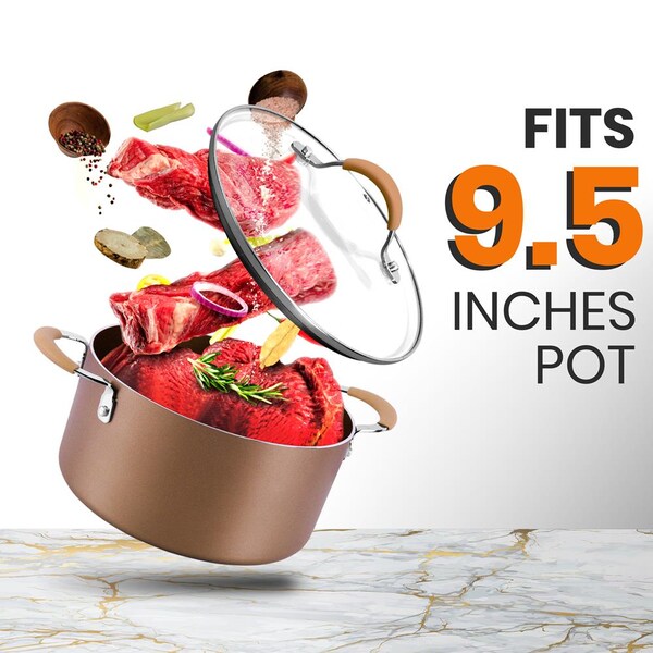 Nutrichef Lid For Nccw14S20S Dutch Oven Pot - PRTNCCW14SDLID