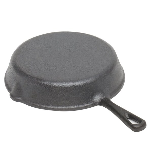 Home Basics 8inch PreSeasoned Cast Iron Skillet with Pour Spouts - CS37971