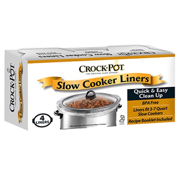 Diamond 4142690001 Crock Pot Slow Cooker Liners, 4PK - 190286