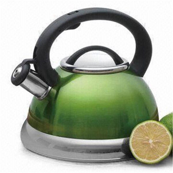 Top Chef Alexa 3 Qt Whistling Metallic Chartreuse Tea Kettle - TO3288194