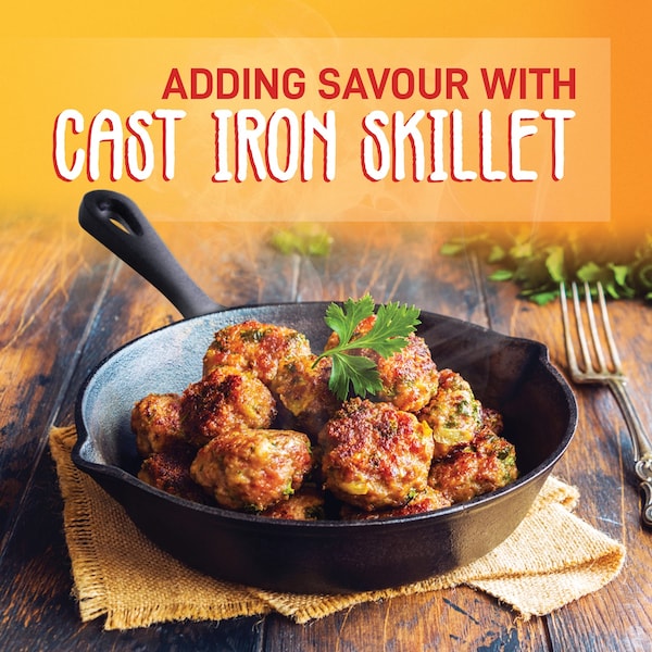 Nutrichef 3-Piece Pre-Seasoned Cast Iron Skillet Pans - NCCIPS3P49
