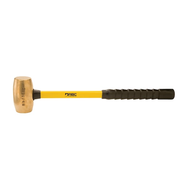 Abc Hammers 8 lb. Brass Hammer with 24" Fiberglass Handle - ABC8BFBS