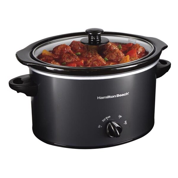 Hamilton Beach Hamilton Beach 3 qt Black Stoneware Slow Cooker - 33231
