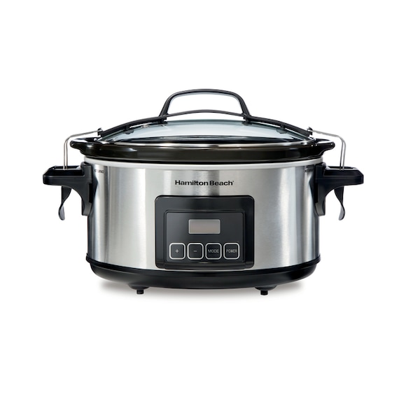 Hamilton Beach Hamilton Beach Stay or Go 6 qt Silver Stainless Steel Programmable Slow Cooker - 33561