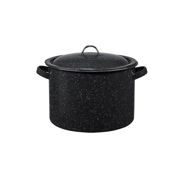 Granite Ware Granite Ware Porcelain Enamel Stew Pot 7.5 qt Black - 307116