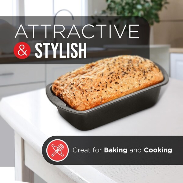 Bakken-Swiss Loaf Pan, Nonstick Carbon Steel, Dishwasher Safe, Premium Bakeware - BKLOAF1