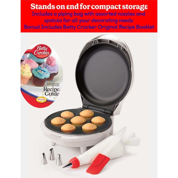 Betty Crocker Mini Cupcake Maker, Pink - BC-2930CRT