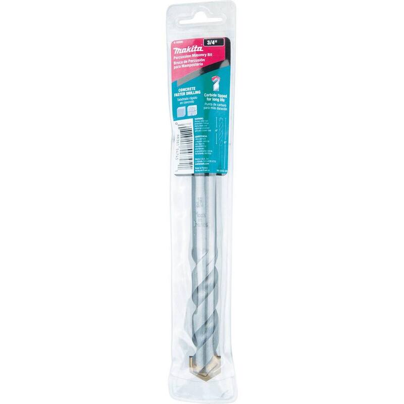 Broca de martillo para mampostería con punta de carburo de 3/4 pulg. x 6 pulg. - B-68890 de Makita
