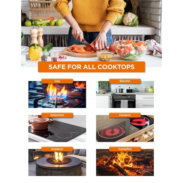Commercial Chef 12in Carbon Steel Skillet - CHCSS12