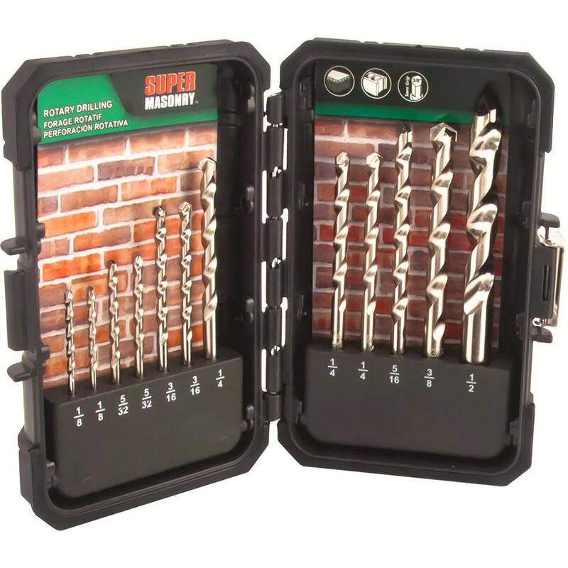 Juego de brocas rotativas de albañilería súper lentas de espiral continua MIBRO (12 piezas) - 895080