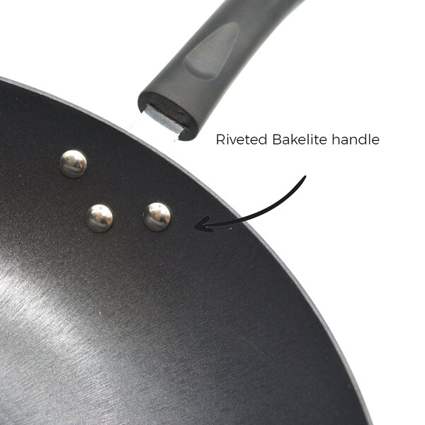 Starfrit Light Nonstick Cast Iron Wok with Bakelite Handle 10-In. - 030072-004-0000