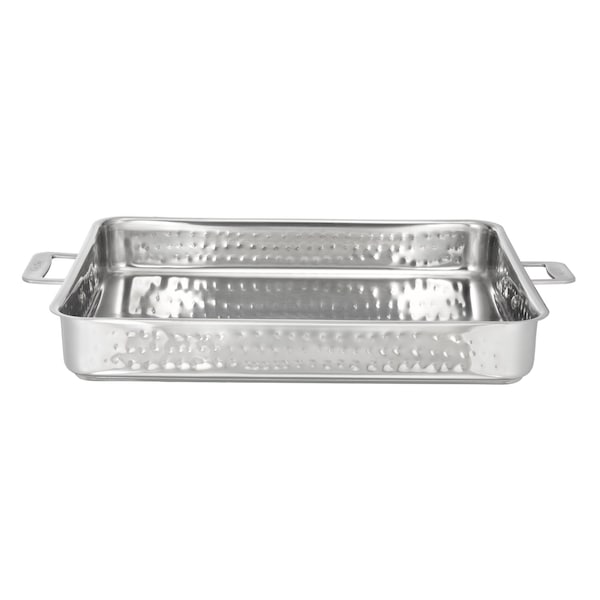 Bon Chef Cucina Large Square Pan Hammer Finiish 14 5/8" X 12" X 2 1/4"  /  5 Qt - 60012CLDHF