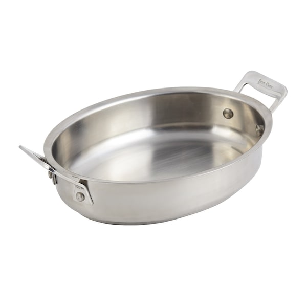 Bon Chef Cucina Oval Augratin - Ind Btm   8 7/8" X 6 7/8" X 2 1/4"  /  38 Oz - 60020