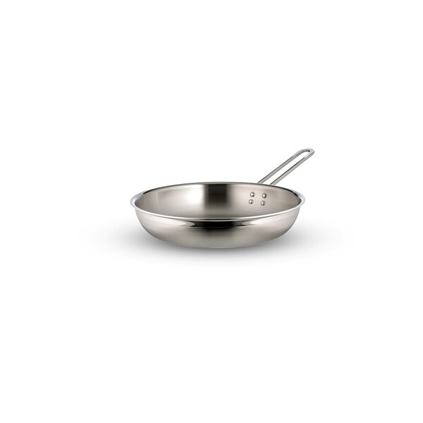 Bon Chef Country French-Two Tone S/S Saute Panskill W/1 Hndl No Cov 101/8"Dx17/8"H 71/2" Lng Hndl 1Qt 20Oz - 60307-2TONESS