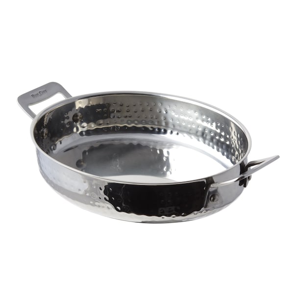 Bon Chef Cucina Oval Augratin Hmr Fnsh  9 1/2" X 7 3/8" X 2 1/4"  /  48 Oz - 60019HF