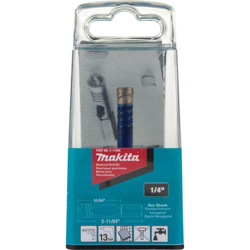 Broca de diamante de 1/4 de pulgada para azulejos - E-11695 de Makita