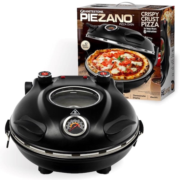 Granitestone Granitestone Piezano Matte Black Electric Pizza Oven - 1424