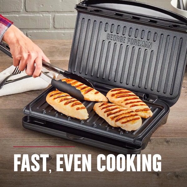 Black & Decker Black+Decker Black Aluminum Nonstick Surface Grill and Panini Press 75 sq in - GRS075B