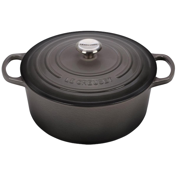 Le Creuset Signature 5.5 qt. Oyster Round Dutch Oven - LS2501267FSS
