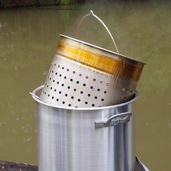 Bayou Classic Bayou Classic Aluminum Grill Stockpot with Basket 80 qt 1 pk - 8000