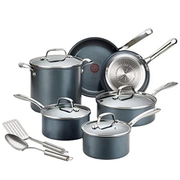 T-Fal/Wearever T-fal Platinum Nonstick Cookware Set with Induction Base, Unlimited Cookware Collection - 12 Piece - E104SC64