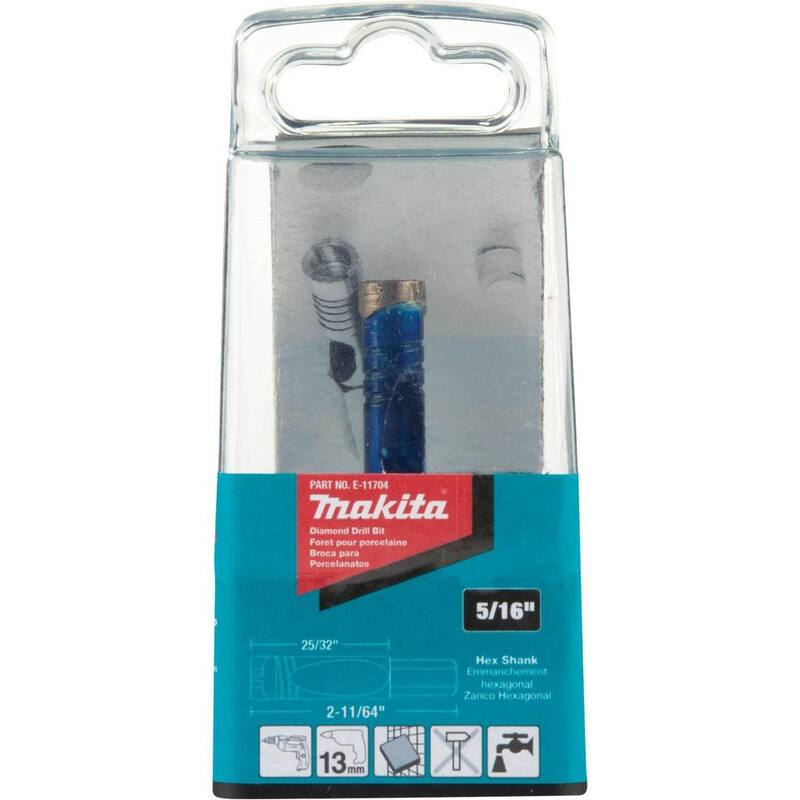Broca de diamante de 5/16 pulgadas para azulejos - E-11704 de Makita