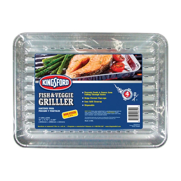 Kingsford Kingsford Aluminum Grilling Pan 16 in. L X 11.75 in. W 4 pk - BBP0490TB