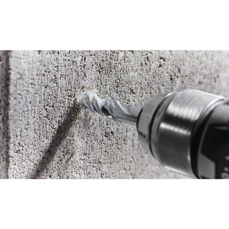 Broca rotativa de carburo con espiral rápida de 1/2 pulg. x 4 pulg. x 6 pulg. de Bosch para perforar en ladrillo y bloque - BM2015