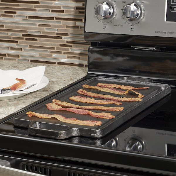 Hds Trading 19inch PreSeasoned Cast Iron Griddle - ZOR95887