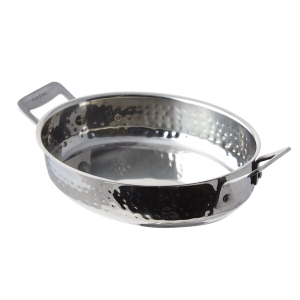 Bon Chef Cucina Oval Augratin Hmr Fnsh  8 7/8" X 6 7/8" X 2 1/4"  /  38 Oz - 60020HF