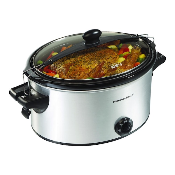 Hamilton Beach Hamilton Beach 6 qt Silver Stainless Steel Slow Cooker - 33262