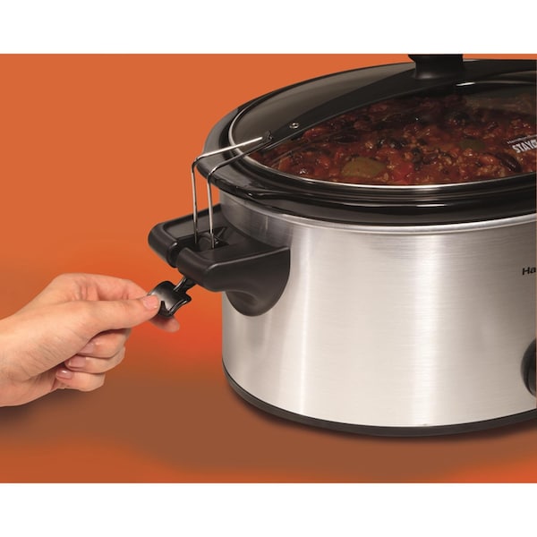 Hamilton Beach Hamilton Beach 6 qt Silver Stainless Steel Slow Cooker - 33262