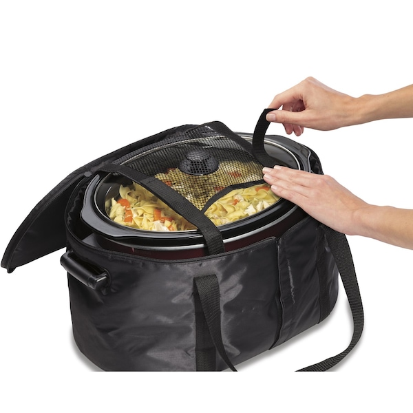 Hamilton Beach Hamilton Beach Crock Caddy 8 qt Black Plastic Insulated Slow Cooker Bag - 33002