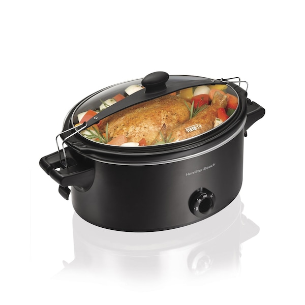 Hamilton Beach Hamilton Beach Stay or Go 6 qt Black Metal Slow Cooker - 33261
