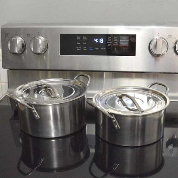 Amerihome 8 Piece Stainless Steel Stock Pot Set - SSTP4