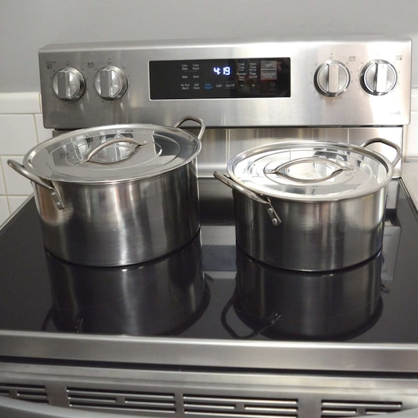 Amerihome 8 Piece Stainless Steel Stock Pot Set - SSTP4