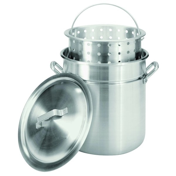 Bayou Classic Bayou Classic 4042 Stock Pot with Basket, 42 qt Capacity, Aluminum - 4042