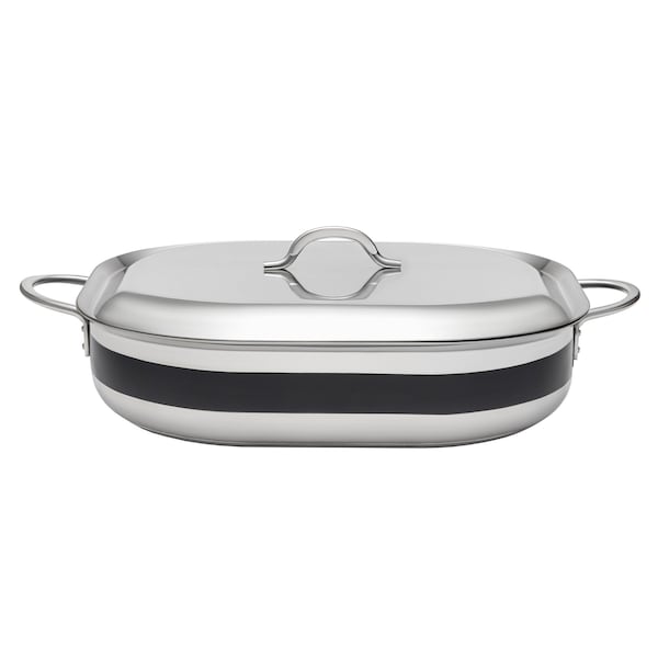 Bon Chef Country French 2 French Oven W/Lid   15" X 11" X 4"  7 Qt - Black - 71004-CF2-B