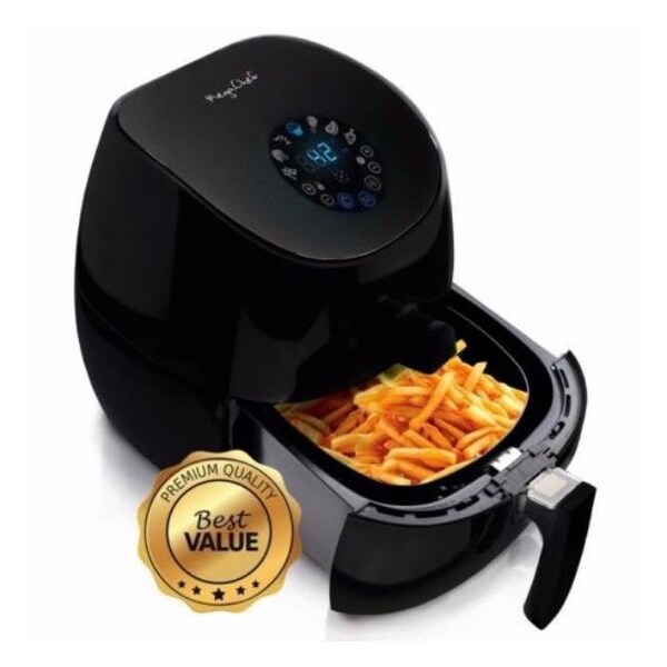 Megachef MegaChef MCAI-320 Airfryer And Multicooker With 7 Pre-Programmed Settings in Sleek Black; 3.5 quart - Black - MCAI-320