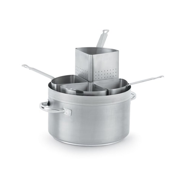 Vollrath Co Vollrath Centurion Four-Segment Pasta Inserts, 3158, 5-1/2 Quart Capacity, 4-Pc - 3158