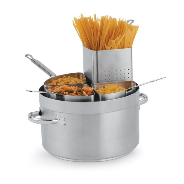 Vollrath Co Vollrath Centurion Four-Segment Pasta Inserts, 3158, 5-1/2 Quart Capacity, 4-Pc - 3158