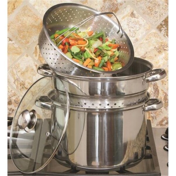 Bakebetter 8 qt. Stainless Steel Multi Cooker; Silver - 4 Piece - BA26610