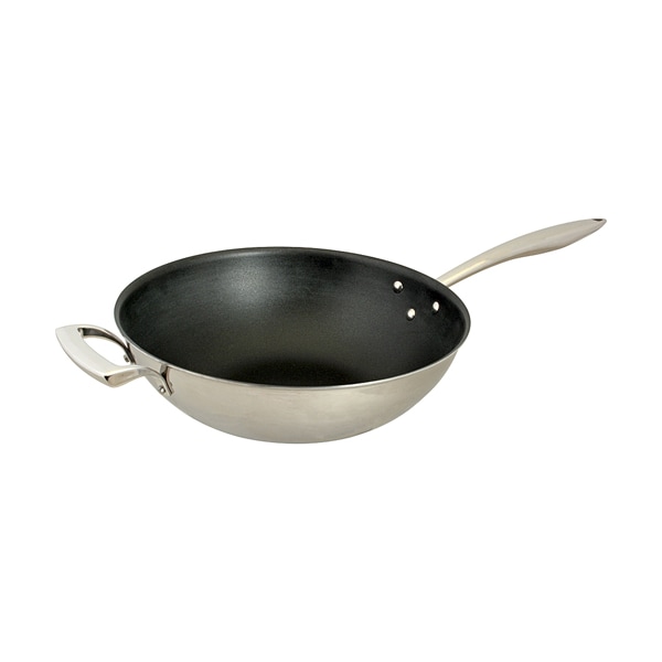 Browne Foodservice Pan, Woknon-Stick, 5 Qt, 12 Od - 5724102