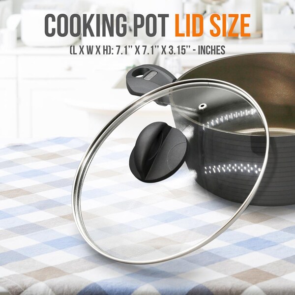 Nutrichef Lid For Nccw12S Saucepan Pot - PRTNCCW12SPLID