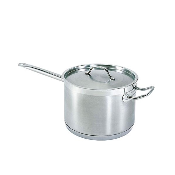 Winco 10 qt Induction Ready Stainless Steel Sauce Pan - SSSP-10