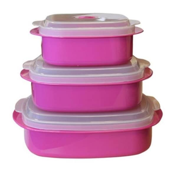 Reston Lloyd Reston Lloyd 20603 Microwave Cookware & Storage Set  Magenta - 20603